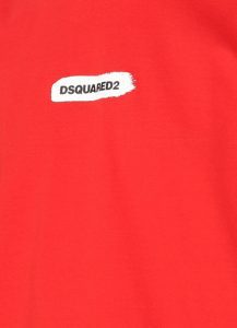 Ανδρική Μπλούζα DSQUARED S74GD1105-S22427-316 Κόκκινο