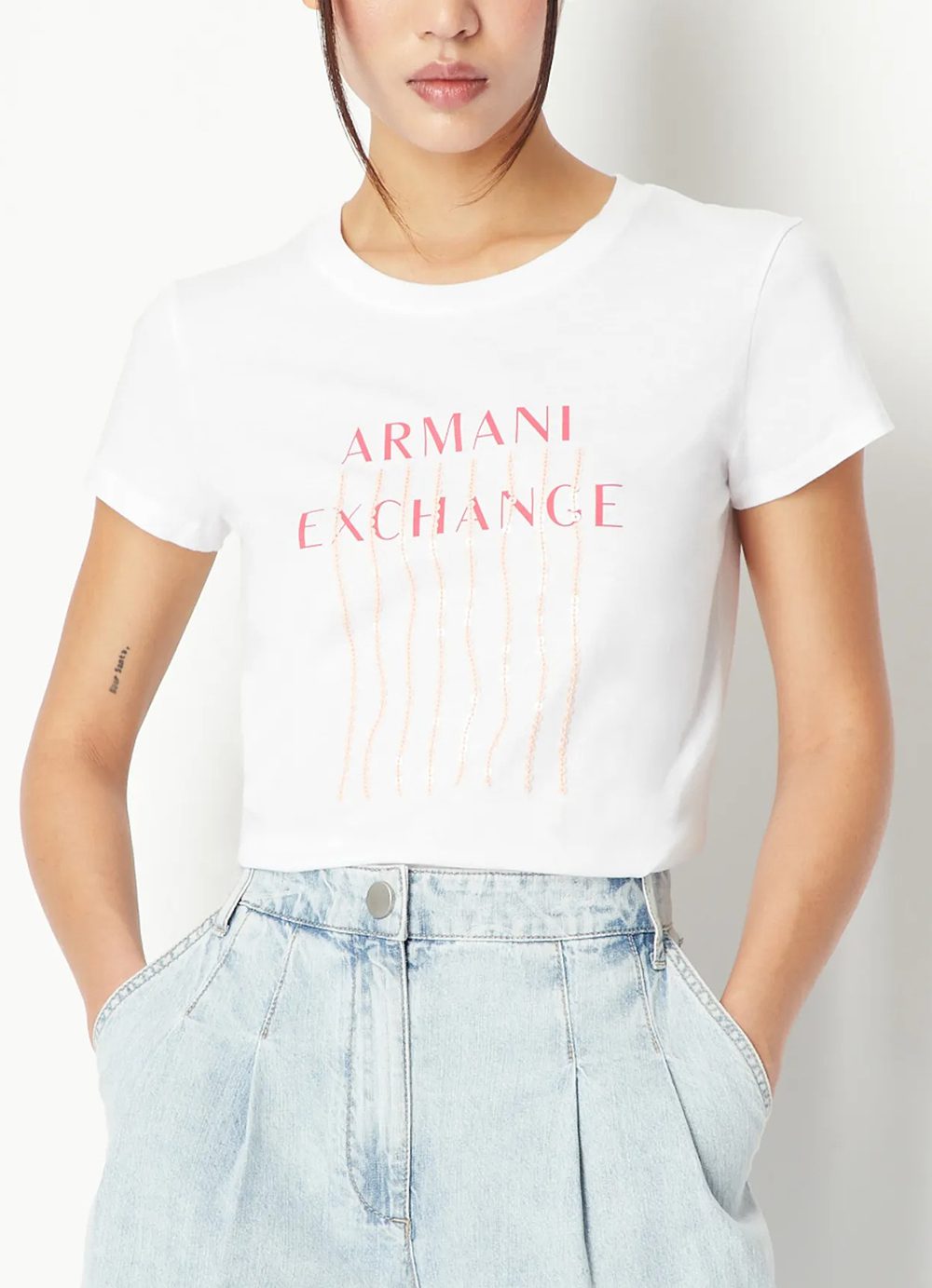 Γυναικεία Μπλούζα ARMANI EXCHANGE 3RYTEW-YJ8QZ-1000 Άσπρη