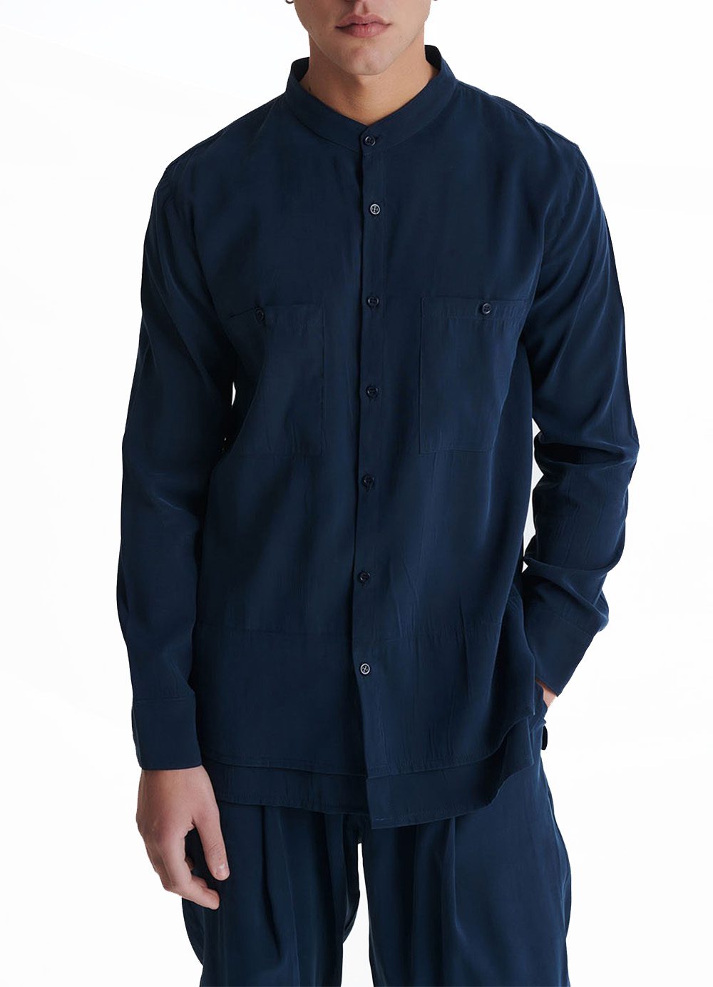 Ανδρικό πουκάμισο P/COC P-1608 Μπλε