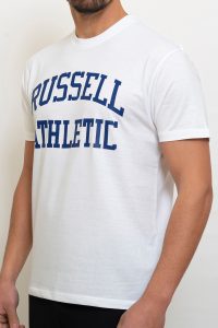 Ανδρική Μπλούζα Κοντομάνικη RUSSELL ATHLETIC E3-630-1-001 Άσπρη