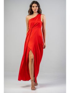Γυναικείο Φόρεμα μακρύ BELLINO 21.11.2884 Κόκκινο