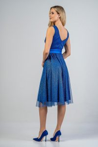 Γυναικείο Φόρεμα midi BELLINO 21.11.2917 Μπλε