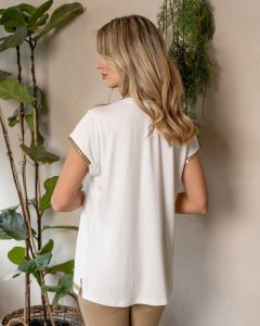 Γυναικεία μπλούζα DERPOULI 1.10.38320 Άσπρη