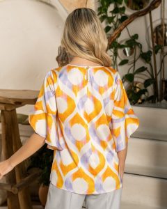 Γυναικεία μπλούζα DERPOULI 1.10.87082 Πορτοκαλί