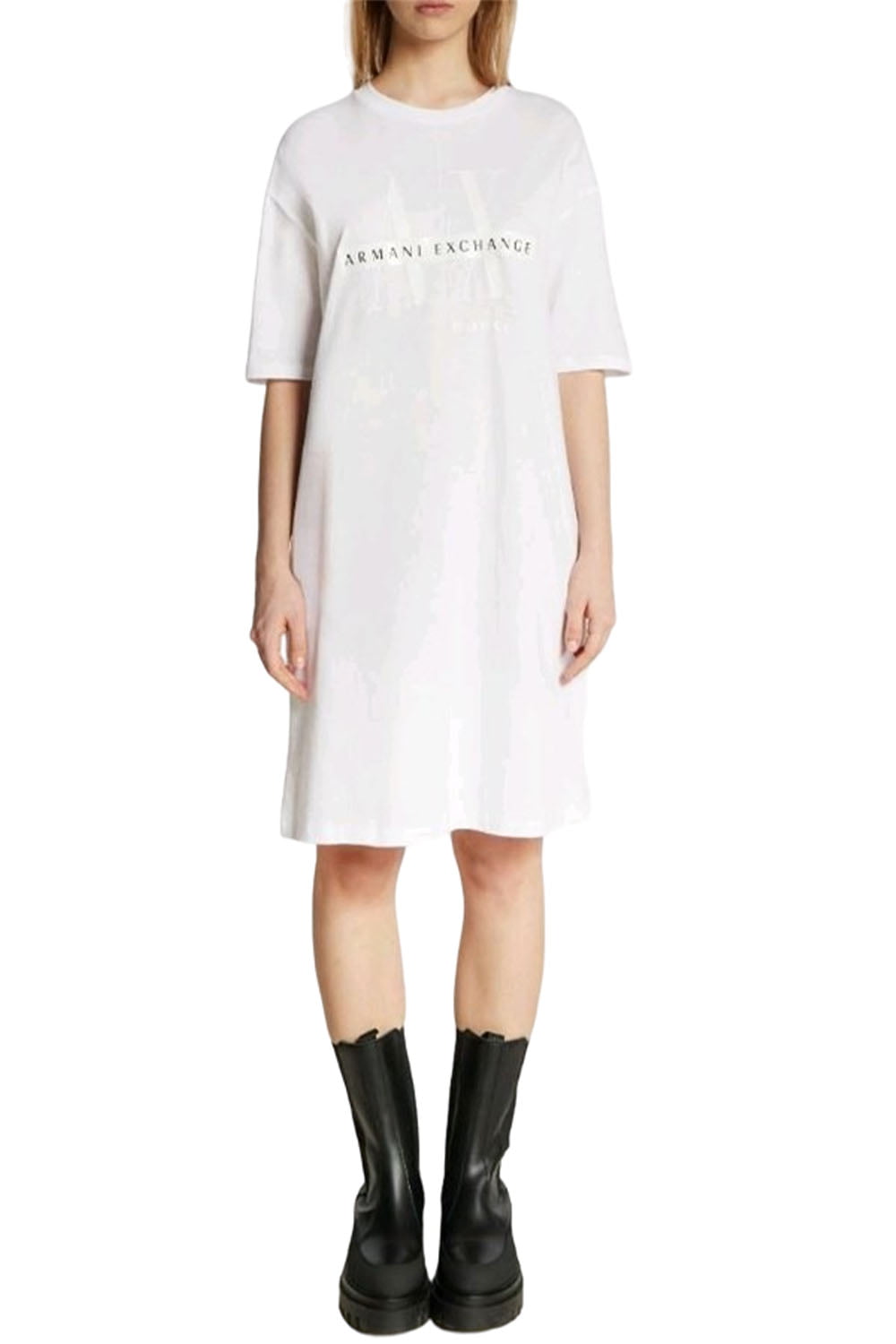 Γυναικείο Φόρεμα ARMANI EXCHANGE 3DYA82YJ3RZ-1000 Ασπρο