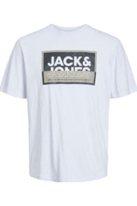 Ανδρική Μπλούζα Jack & Jones 12253442 Ασπρο