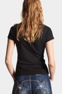 Γυναικεία Μπλούζα DSQUARED S75GD0400-S23010-900 Μαύρο