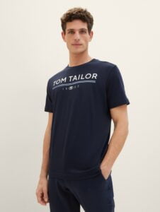 Ανδρική Κοντομάνικη Μπλούζα TOM TAILOR 1040988-10668 Navy