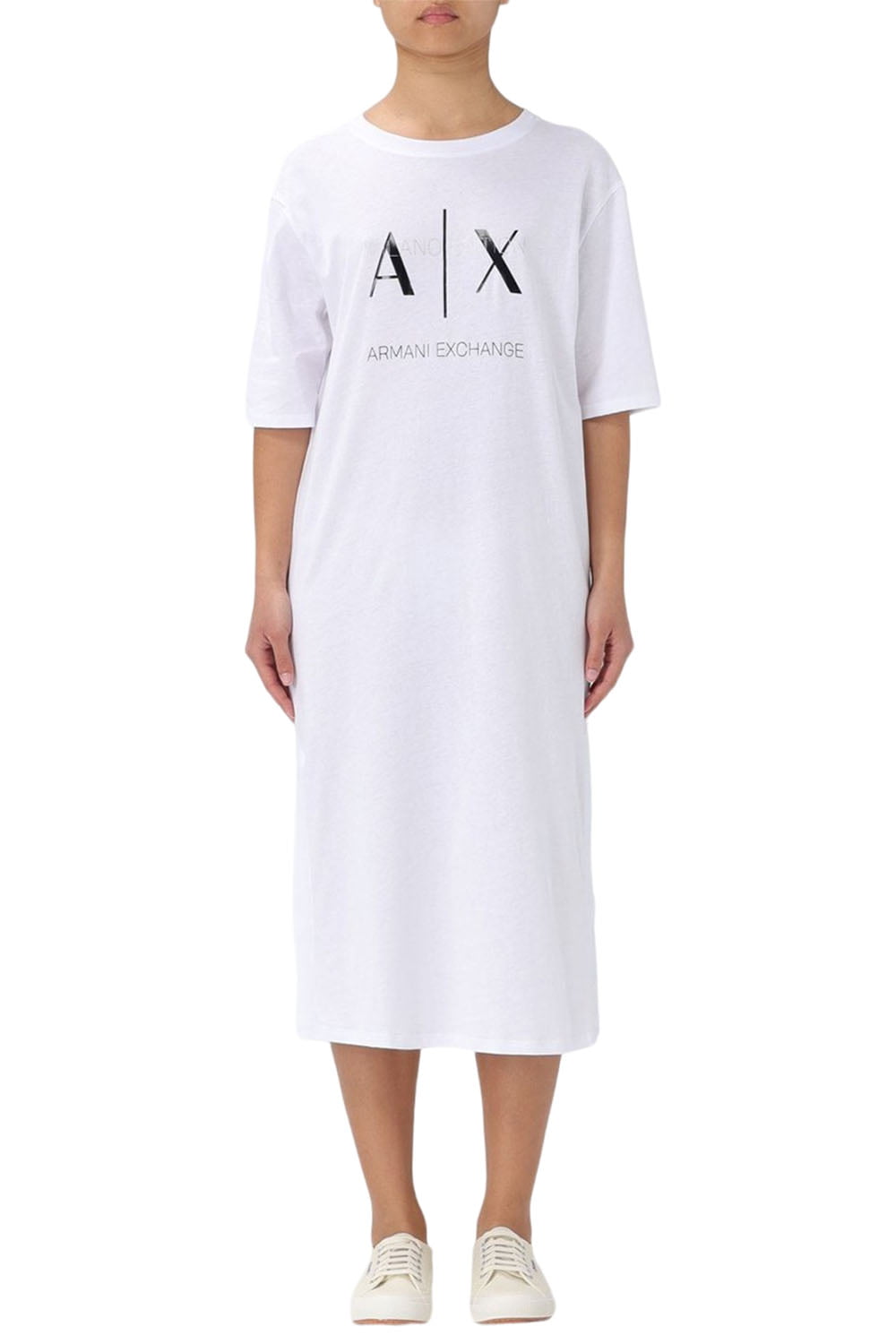 Γυναικείο Φόρεμα ARMANI EXCHANGE 3DYA79YJ3RZ-1000 Ασπρο