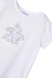 Παιδική Μπλούζα Για Κορίτσι MAYORAL 24-00174-045 Άσπρο