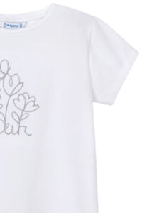 Παιδική Μπλούζα Για Κορίτσι MAYORAL 24-00174-045 Άσπρο