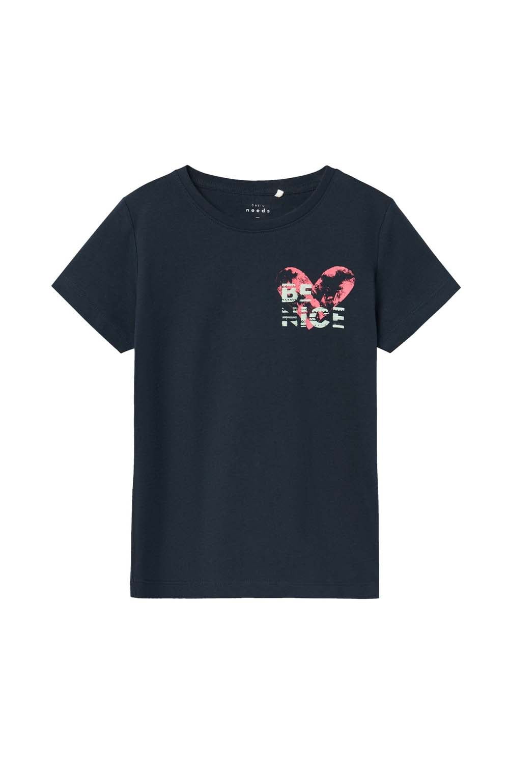 Παιδική Μπλούζα Βαμβακερή Για Κορίτσι NAME IT 13227462-DarkSapphire Navy