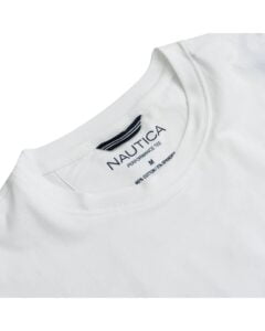 Ανδρική Μπλούζα NAUTICA V41050-1BW Ασπρο