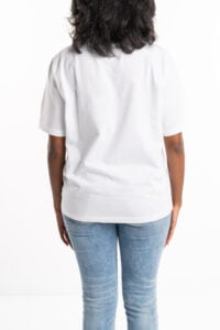 Γυναικεία Βαμβακερή Μπλούζα DSQUARED S80GC0057-S23009-989 Regular Fit Άσπρη