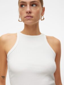 Γυναικεία Αμάνικη Μπλούζα VERO MODA 10306896 Ασπρο