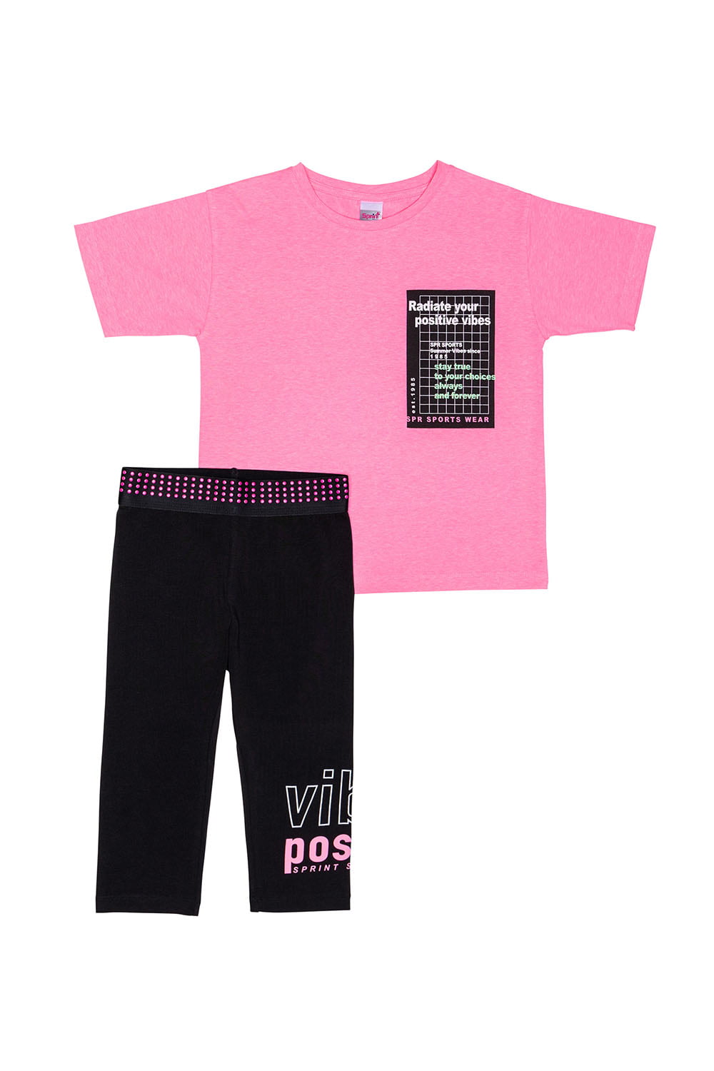 Παιδικό Σετ Μπλούζα Για Κορίτσι SPRINT 241-4028-818 Ροζ