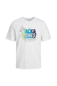 Ανδρική Μπλούζα Jack & Jones 12257908-WHITE Άσπρο