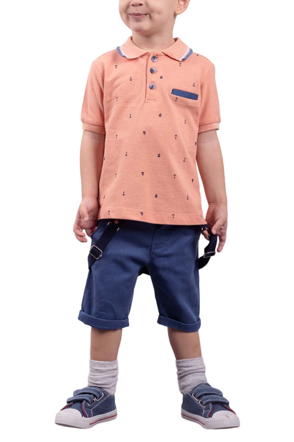 Παιδικό Σετ Μπλούζα Για Αγόρι HASHTAG 242843 Πορτοκαλί