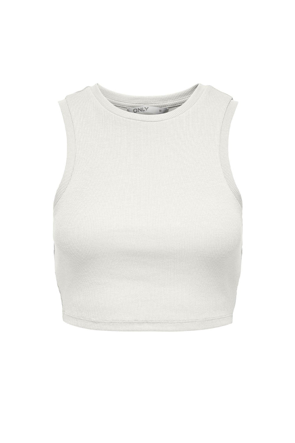 Γυναικεία Crop Top Αμάνικη Μπλούζα ONLY 15282771 Ασπρο